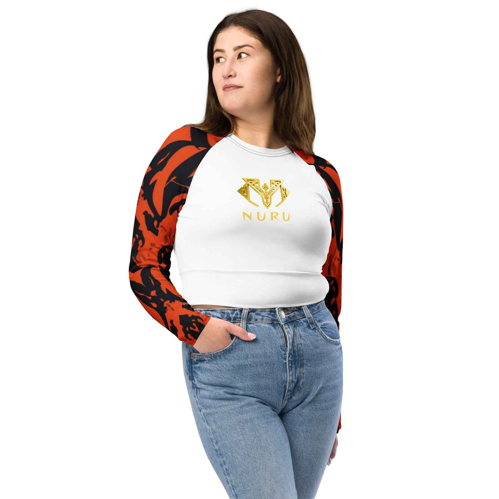 NURU SHUKA GOLDEN RITUAL LS CROP TOP NW