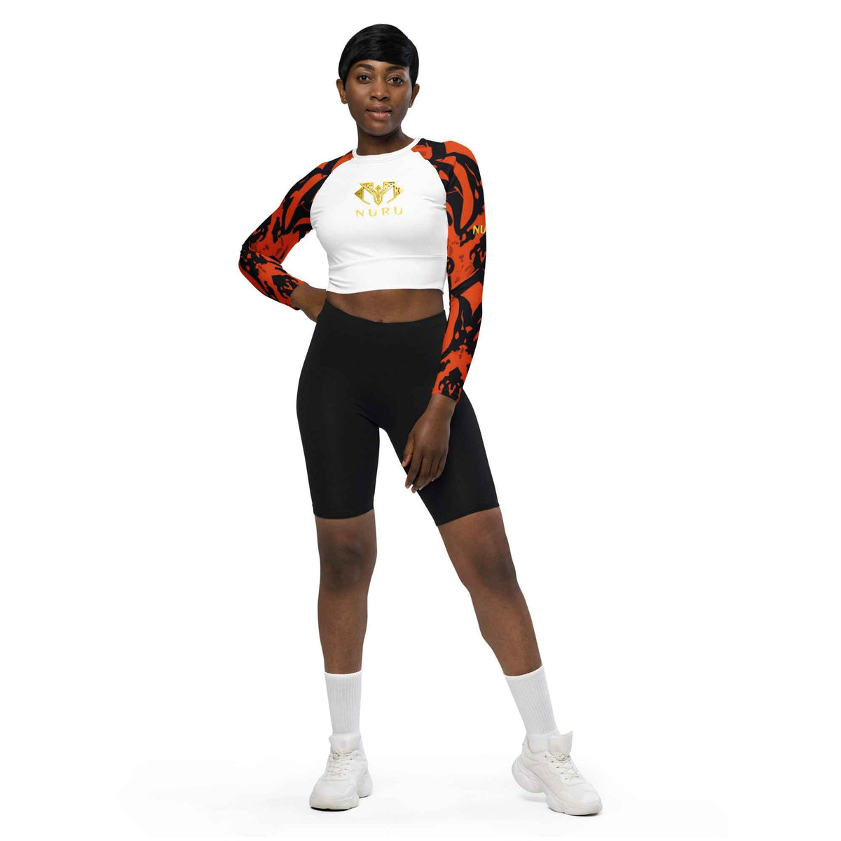 NURU SHUKA GOLDEN RITUAL LS CROP TOP NW