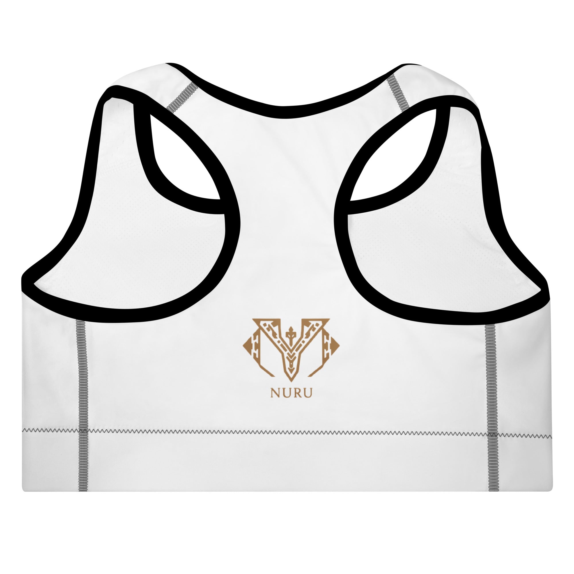 NURU SACRED WHITE SPORTS BRA - Glow By Hellen