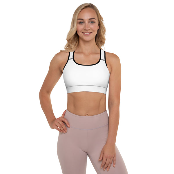 NURU SACRED WHITE SPORTS BRA - Glow By Hellen
