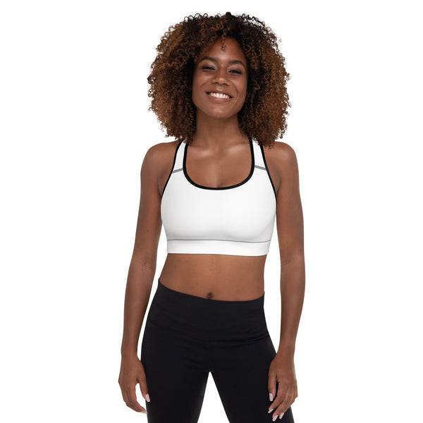 NURU SACRED WHITE SPORTS BRA - Glow By Hellen