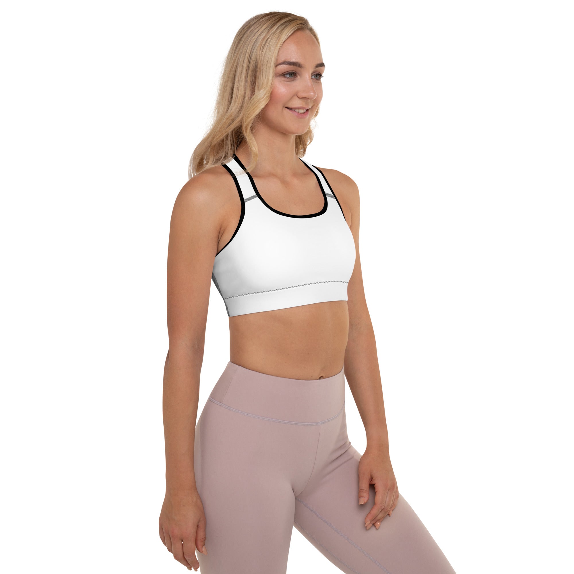 NURU SACRED WHITE SPORTS BRA - Glow By Hellen
