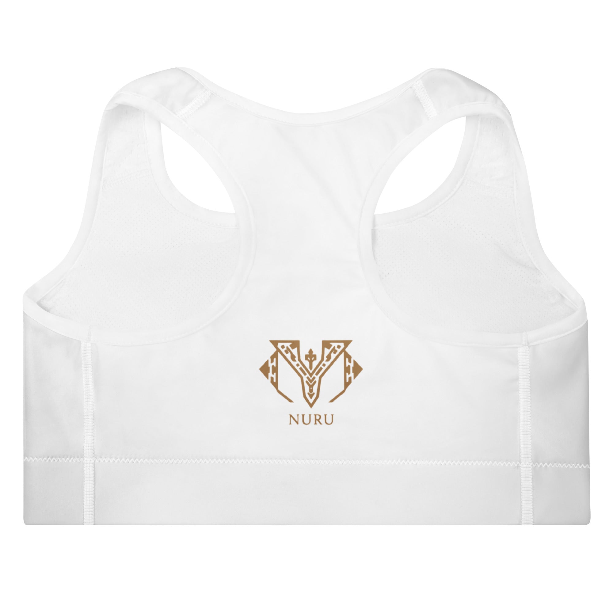 NURU SACRED WHITE SPORTS BRA - Glow By Hellen