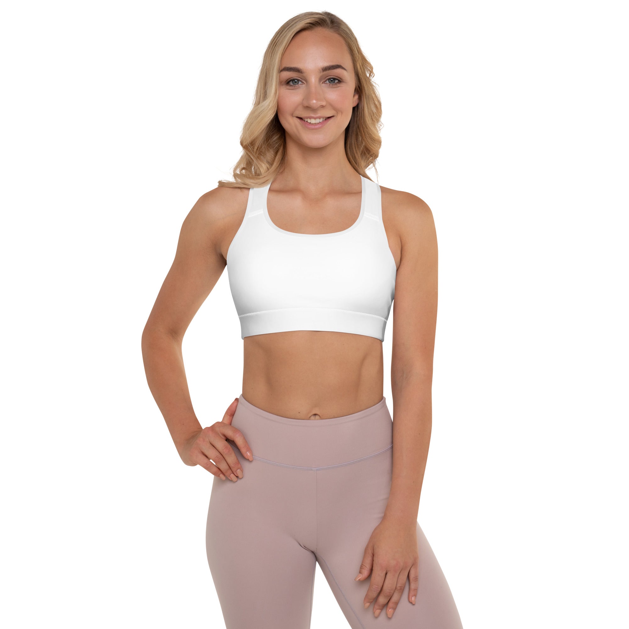 NURU SACRED WHITE SPORTS BRA - Glow By Hellen