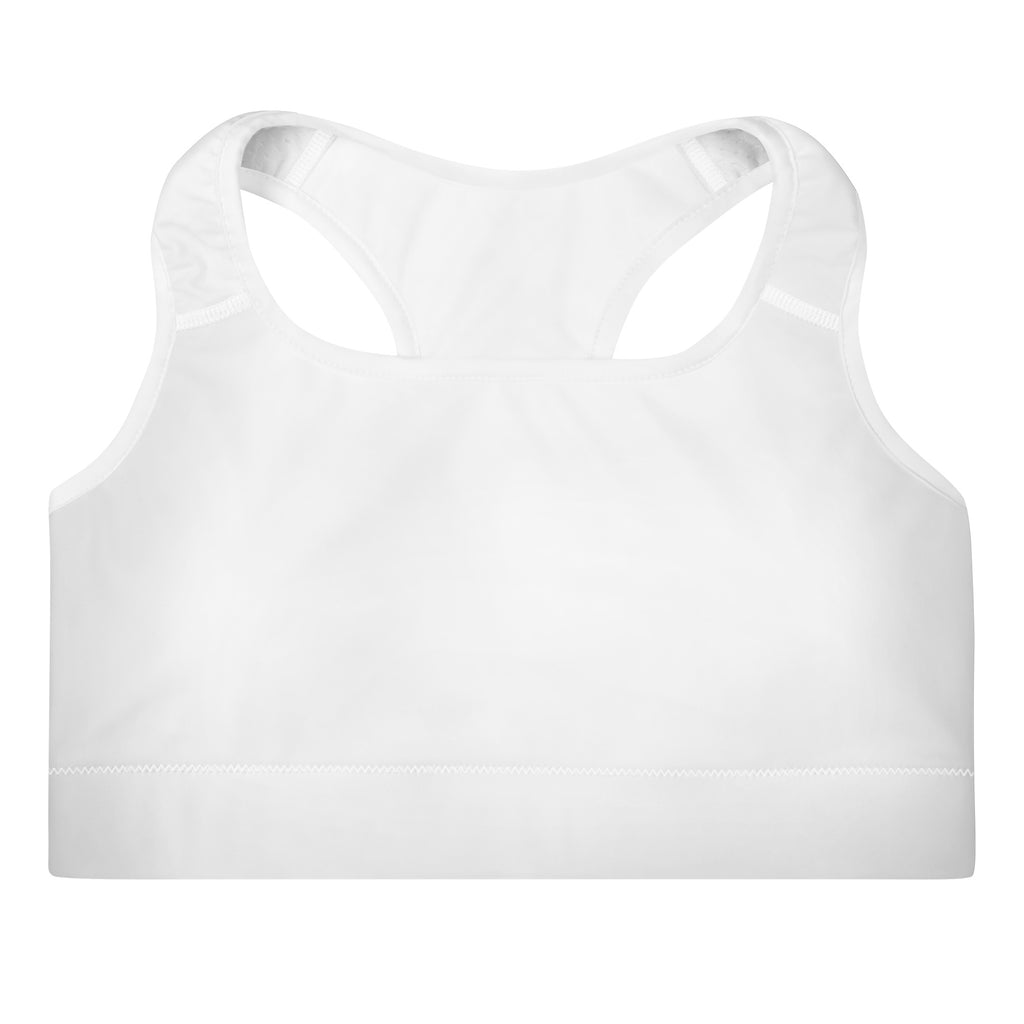 NURU SACRED WHITE SPORTS BRA - Glow By Hellen