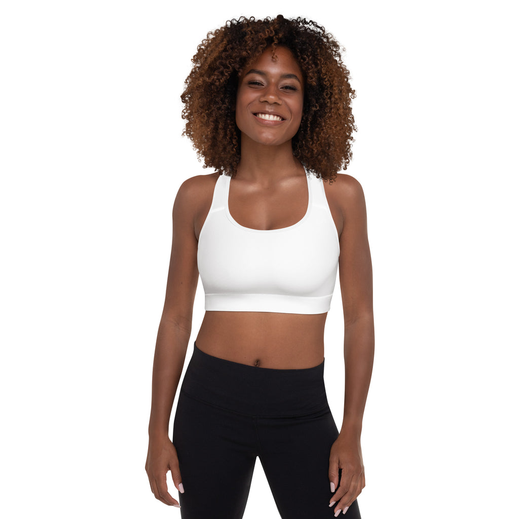 NURU SACRED WHITE SPORTS BRA - Glow By Hellen
