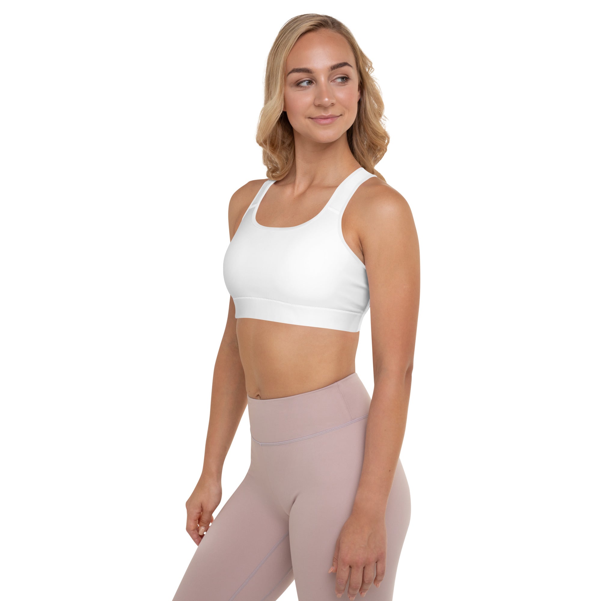 NURU SACRED WHITE SPORTS BRA - Glow By Hellen