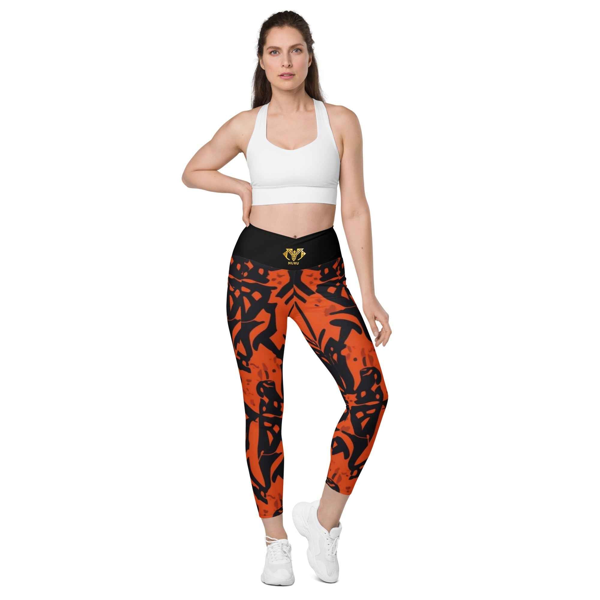 Crossover leggings with pockets Main image