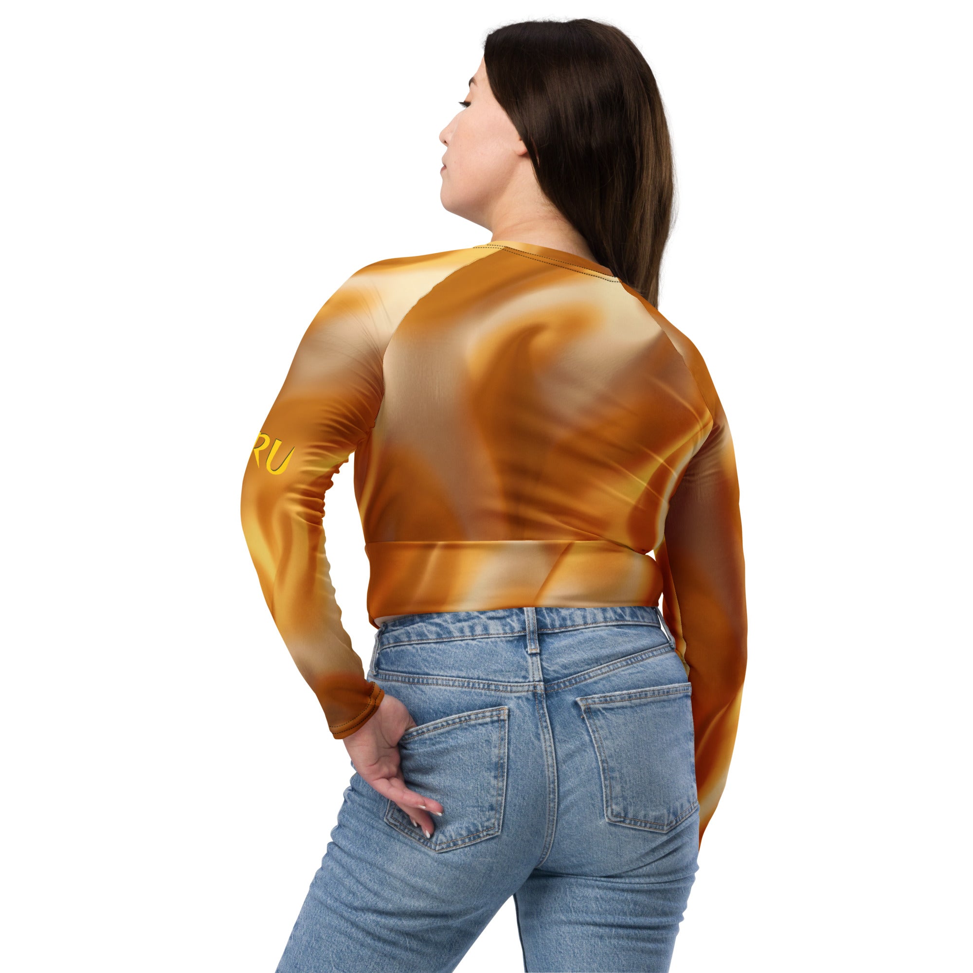 ROYAL RADIANCE LONG-SLEEVE CROP TOP Secondary image