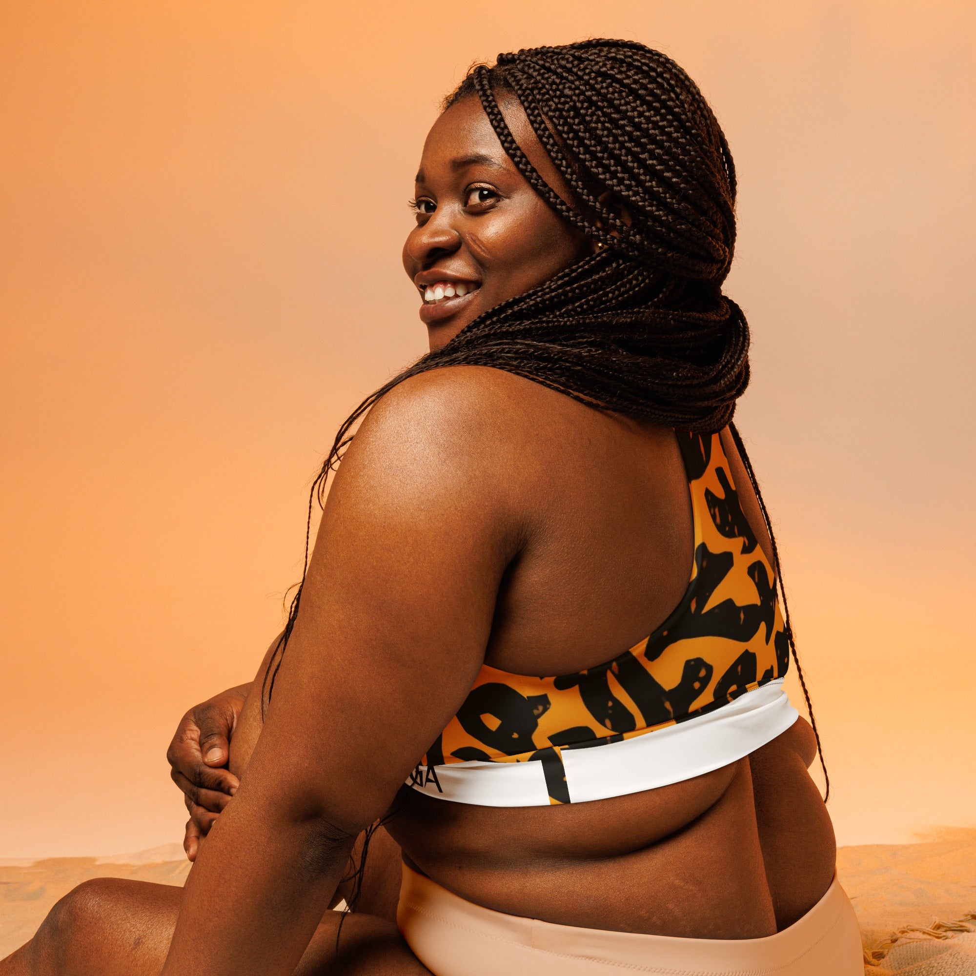 MWANGA WA JUA LONGLINE SPORTS BRA - Glow By Hellen