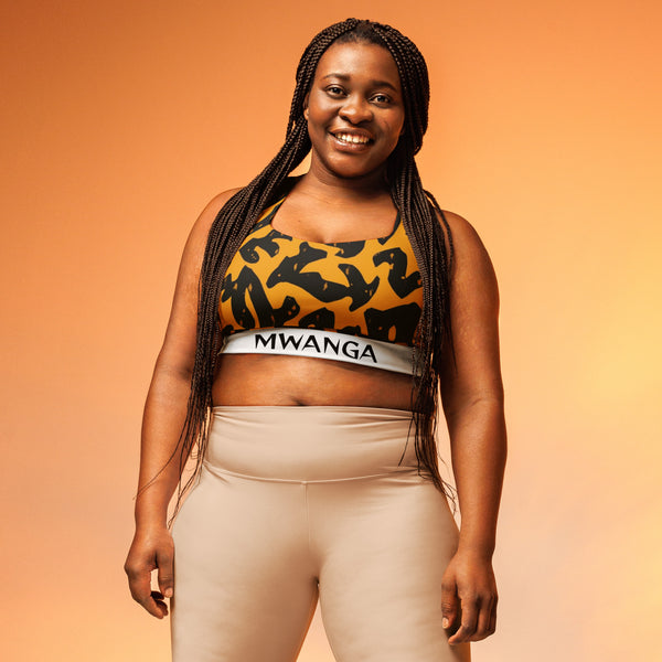 MWANGA WA JUA LONGLINE SPORTS BRA - Glow By Hellen