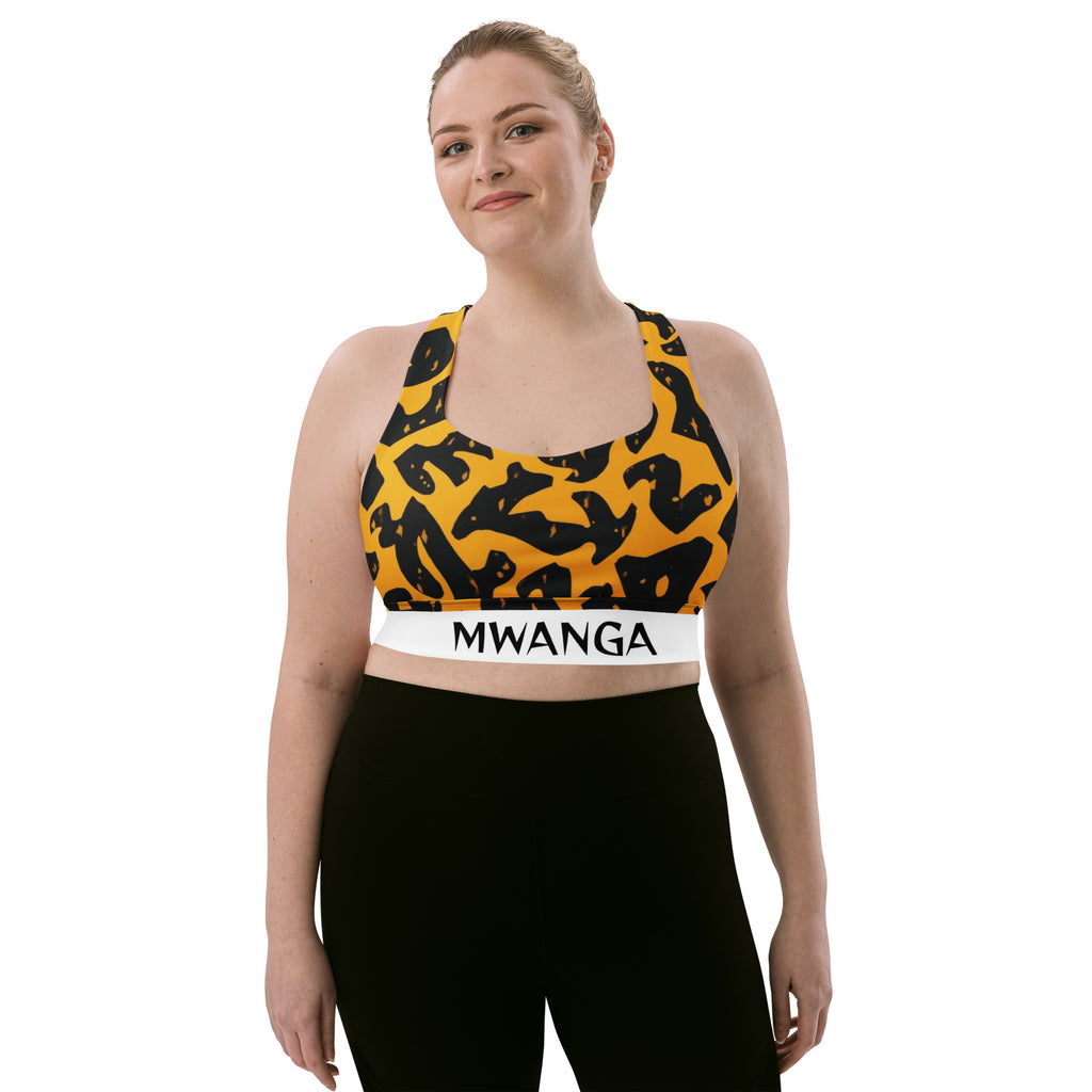 MWANGA WA JUA LONGLINE SPORTS BRA - Glow By Hellen