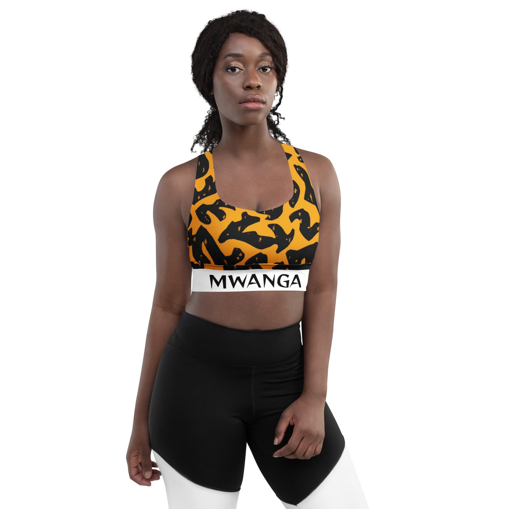 MWANGA WA JUA LONGLINE SPORTS BRA - Glow By Hellen