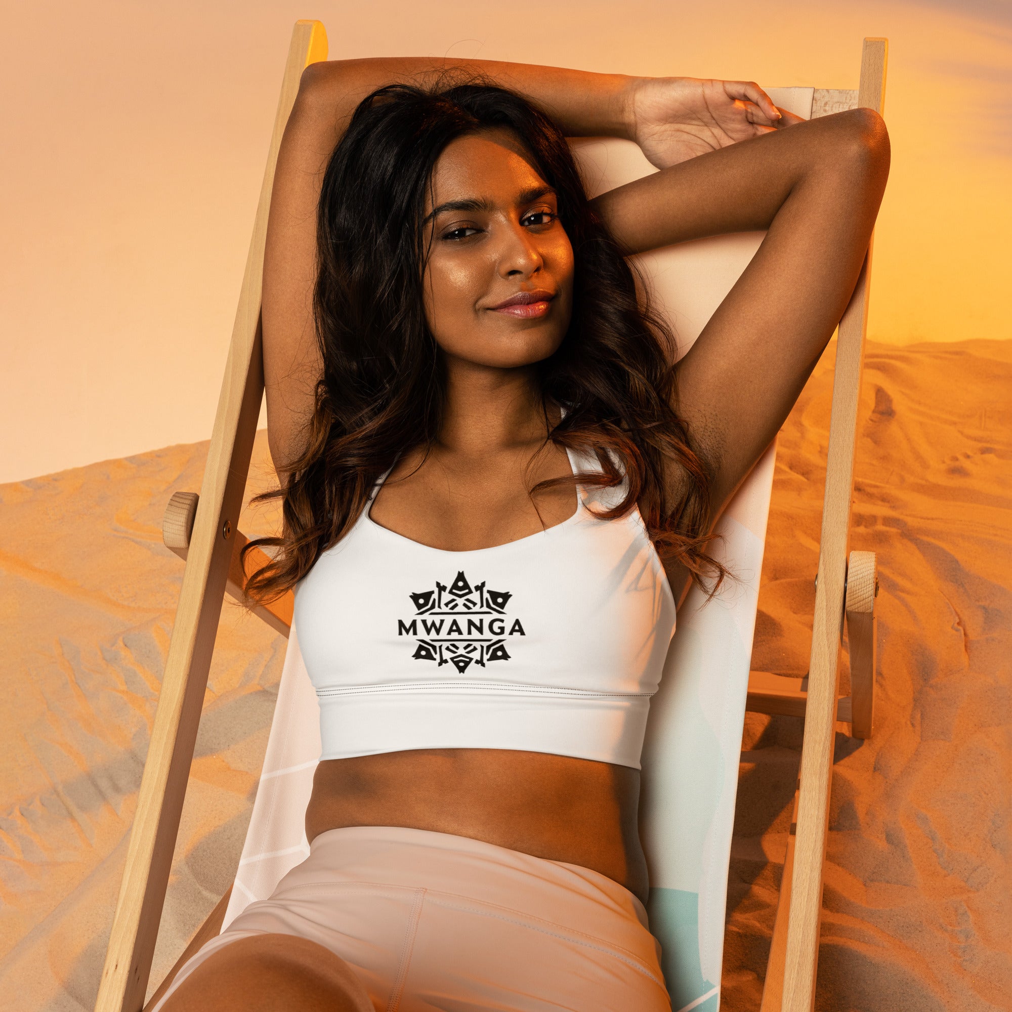 MWANGA CLASSIC LOGO SPORTS BRA - Glow By Hellen