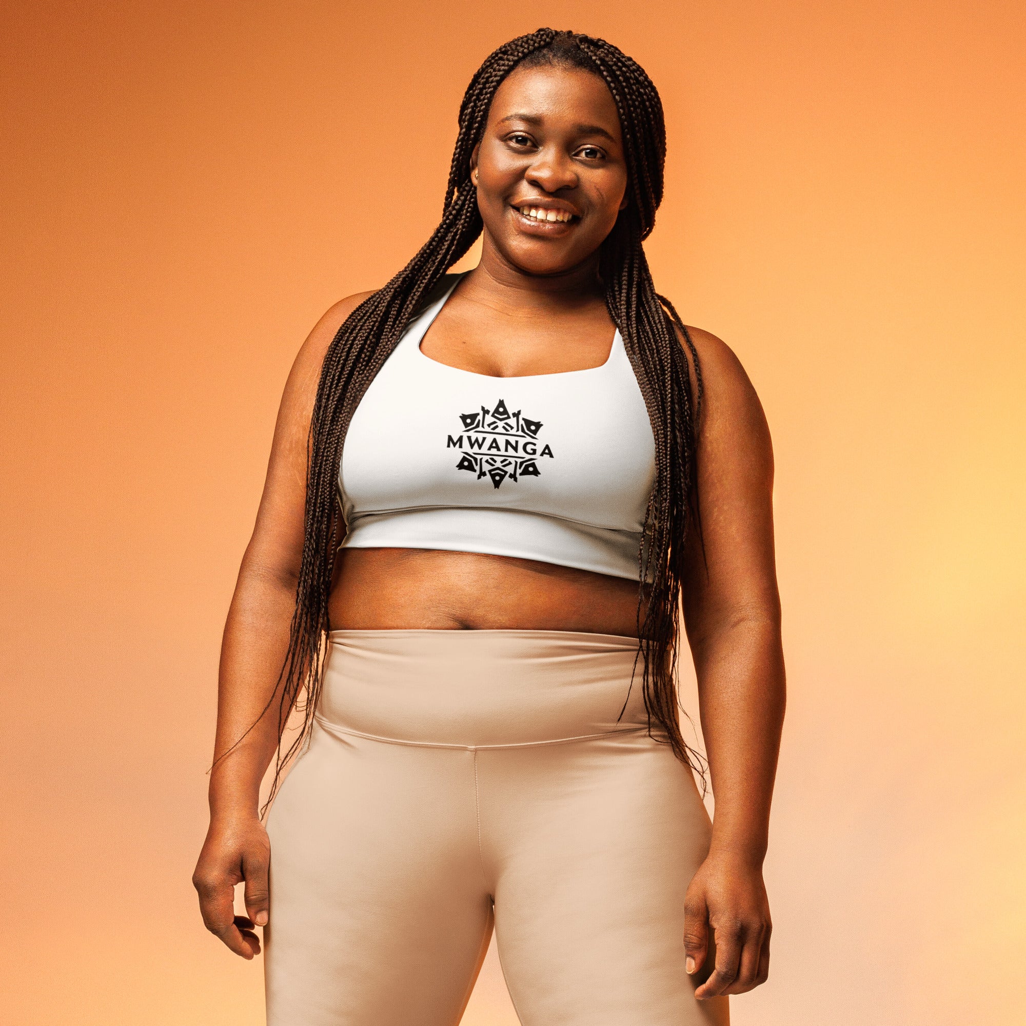 MWANGA CLASSIC LOGO SPORTS BRA - Glow By Hellen