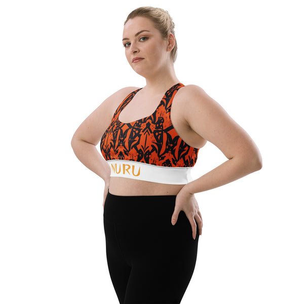 NURU SHUKA LONGLINE SPORTS BRA - Glow By Hellen
