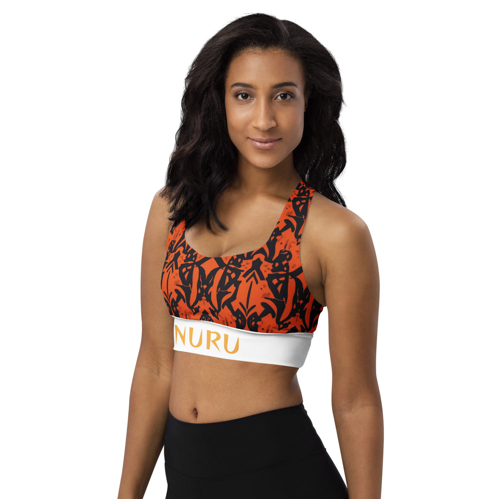 NURU SHUKA LONGLINE SPORTS BRA - Glow By Hellen