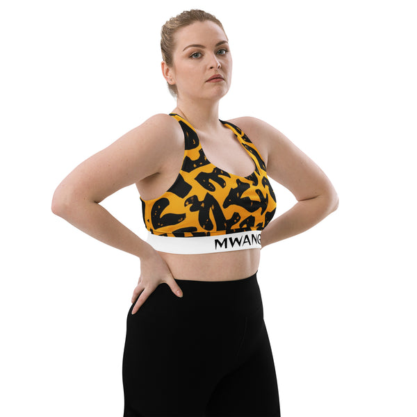 MWANGA WA JUA LONGLINE SPORTS BRA - Glow By Hellen