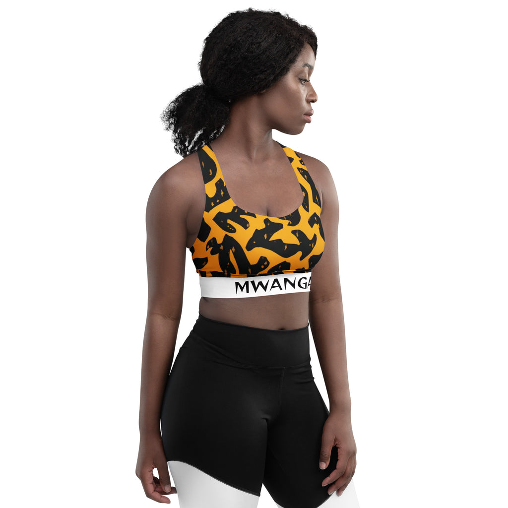 MWANGA WA JUA LONGLINE SPORTS BRA - Glow By Hellen
