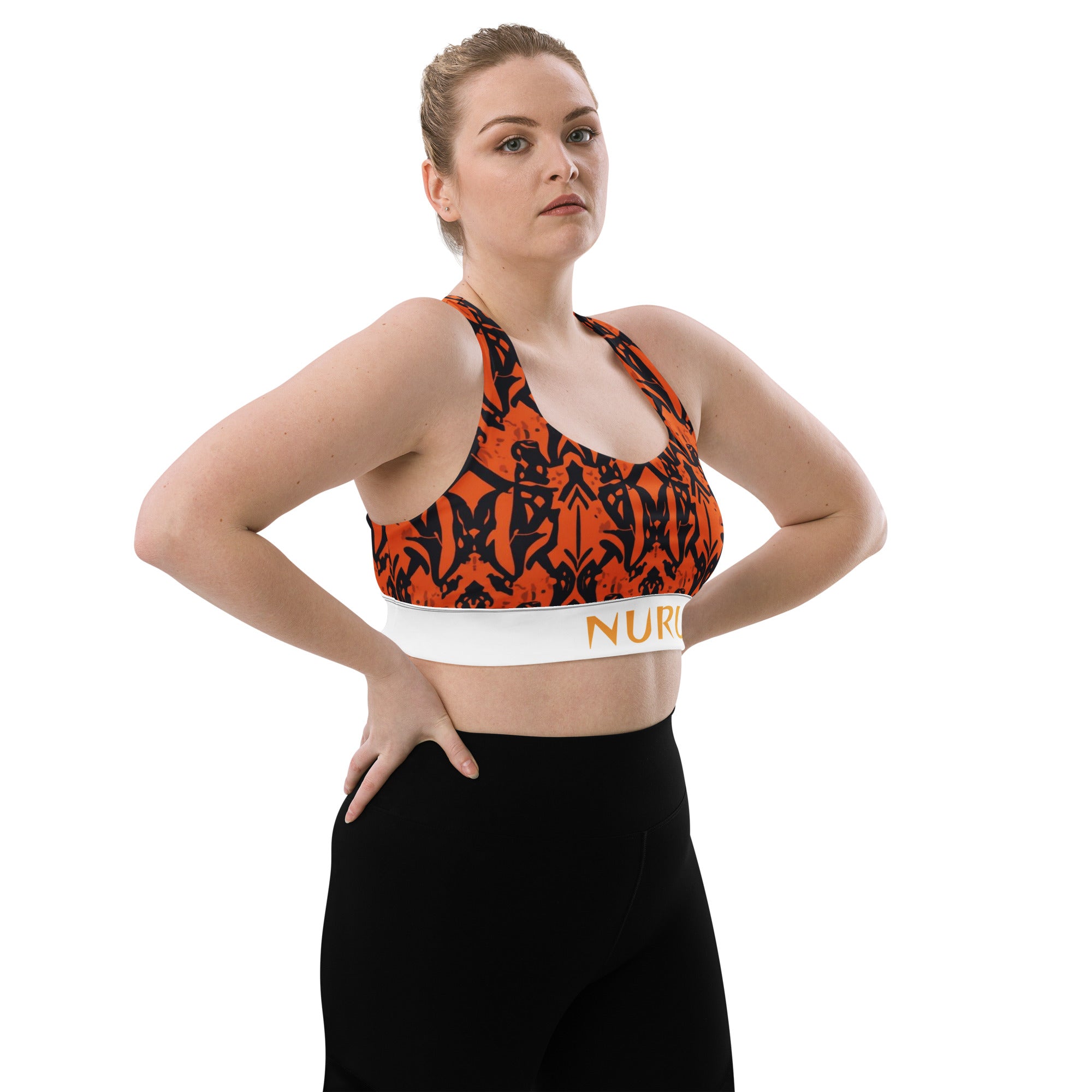 NURU SHUKA LONGLINE SPORTS BRA - Glow By Hellen