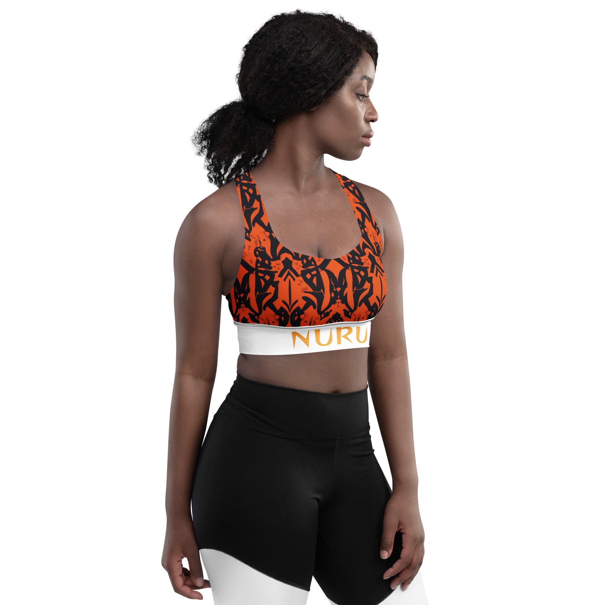 NURU SHUKA LONGLINE SPORTS BRA - Glow By Hellen