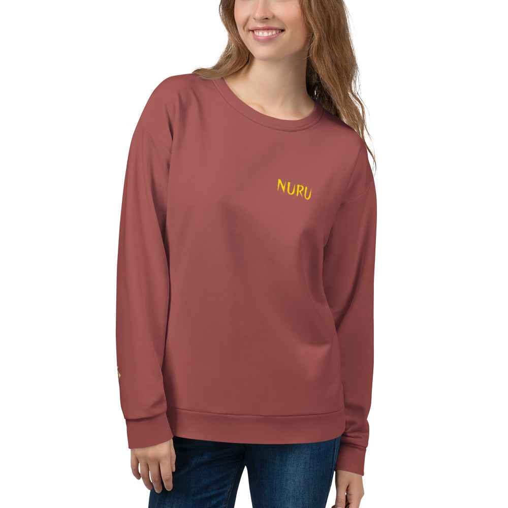 NURU TERRACOTTA UNISEX SWEATSHIRT