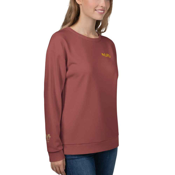 NURU TERRACOTTA UNISEX SWEATSHIRT