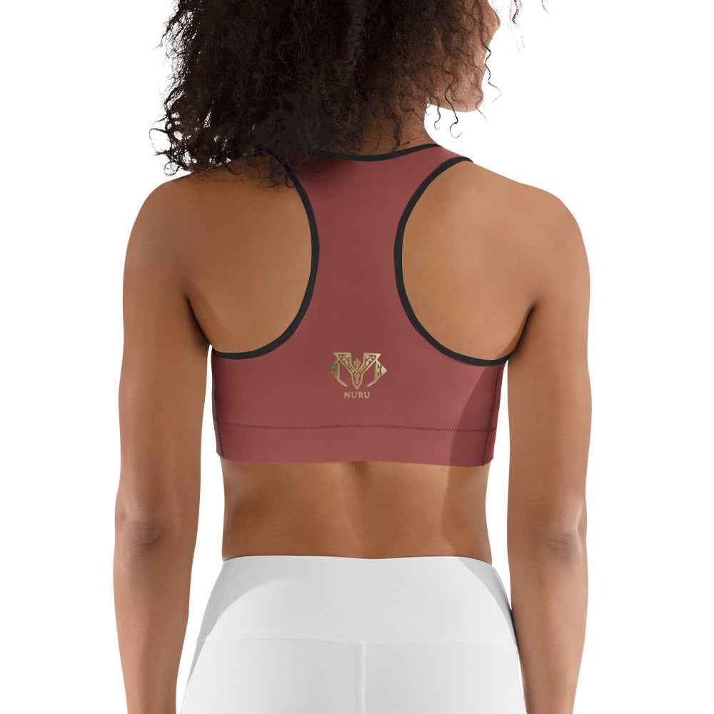 NURU TERRACOTTA SPORTS BRA