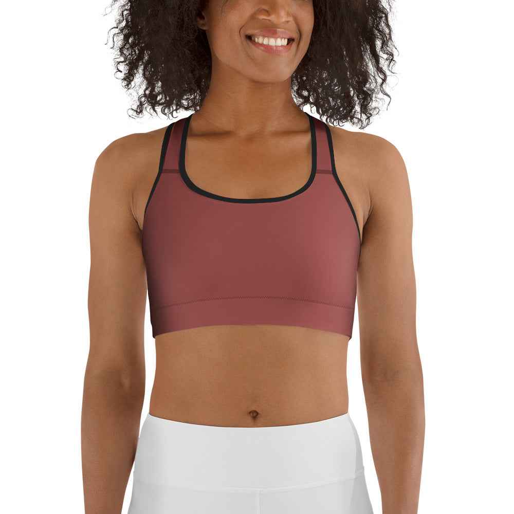 NURU TERRACOTTA SPORTS BRA