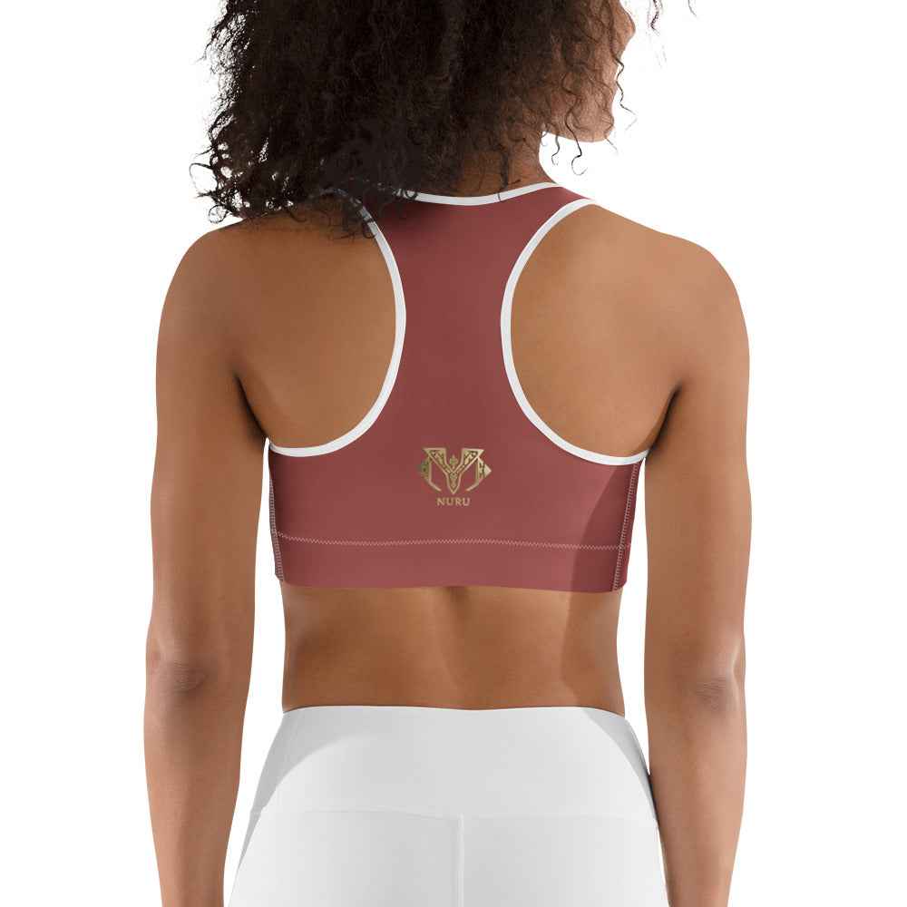 NURU TERRACOTTA SPORTS BRA