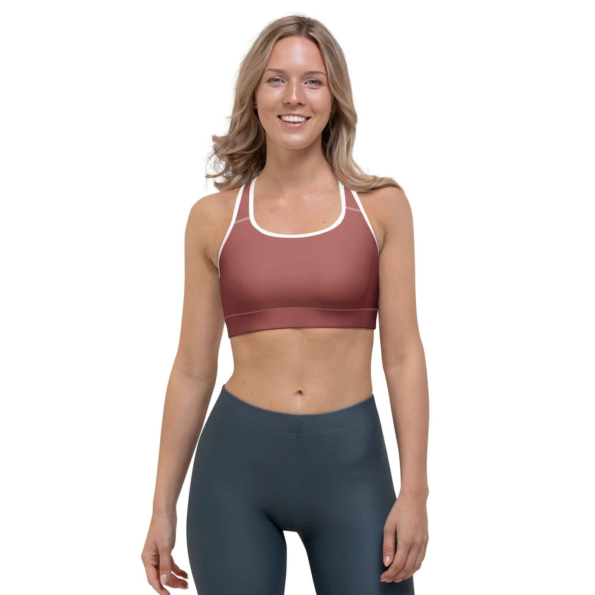 NURU TERRACOTTA SPORTS BRA