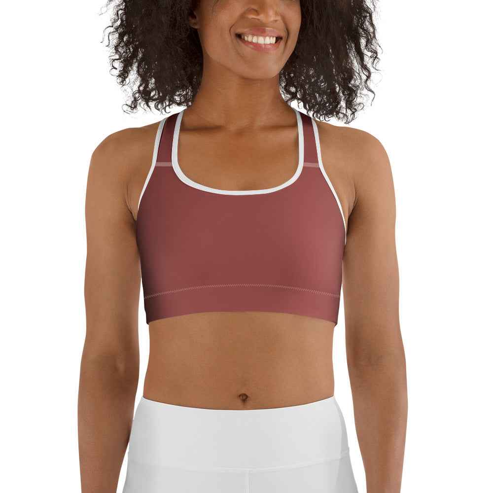 NURU TERRACOTTA SPORTS BRA