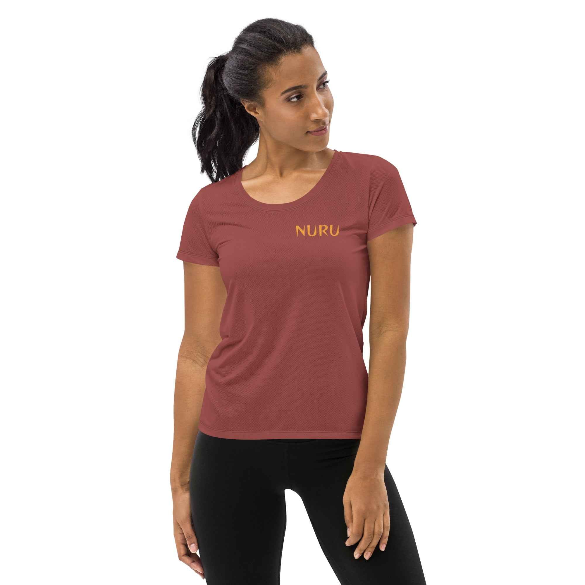 NURU TERRACOTTA SPORTS MESH T-SHIRT
