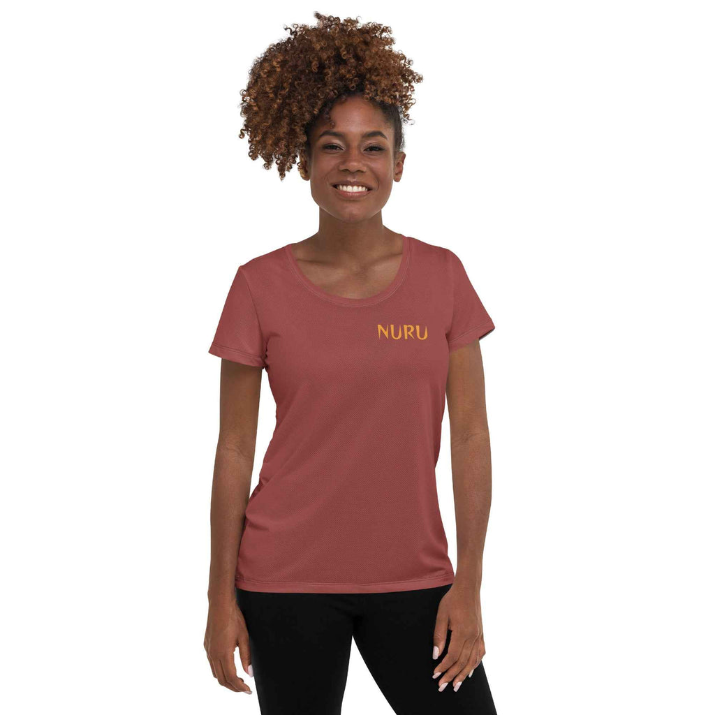 NURU TERRACOTTA SPORTS MESH T-SHIRT