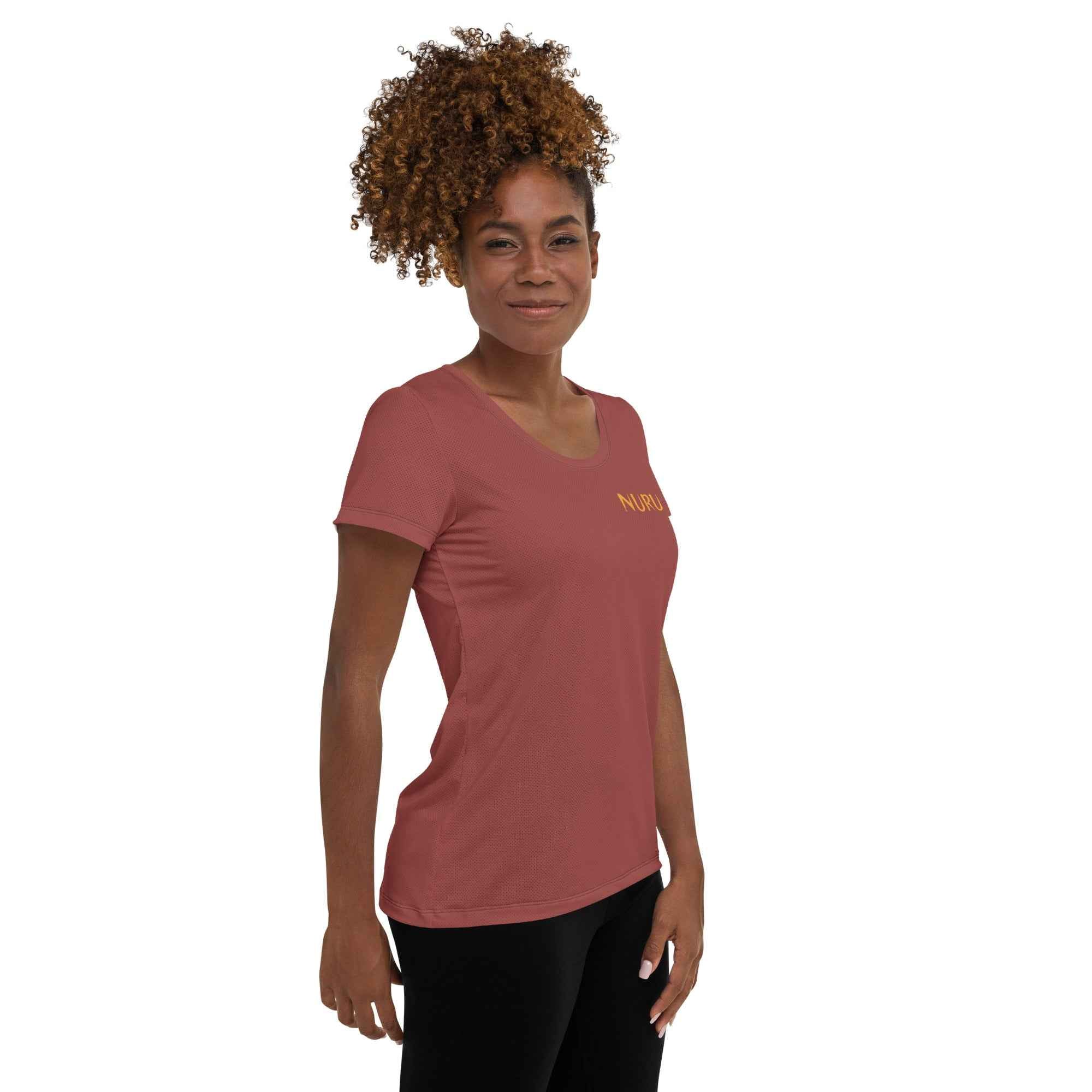 NURU TERRACOTTA SPORTS MESH T-SHIRT
