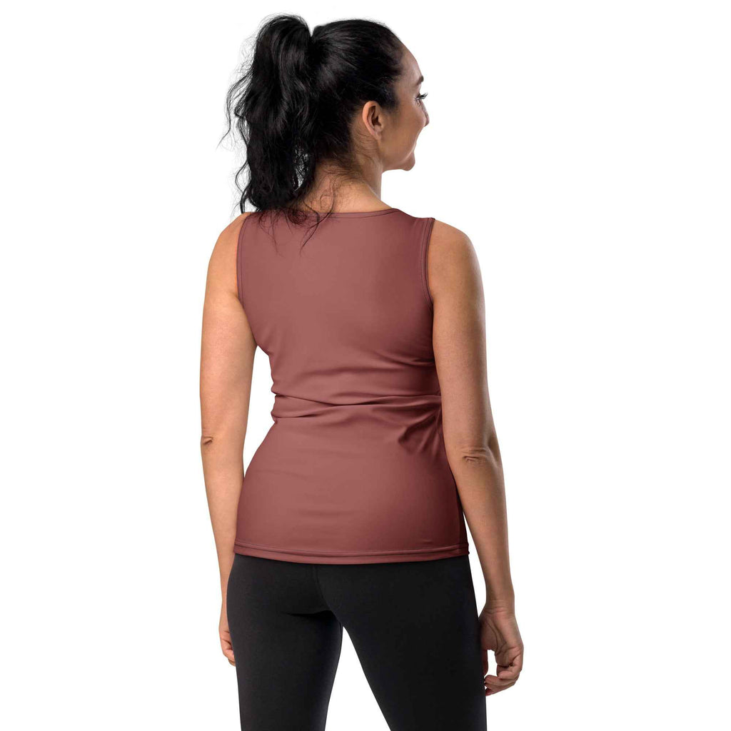 NURU TERRACOTTA BODY-HUGGING TANK TOP