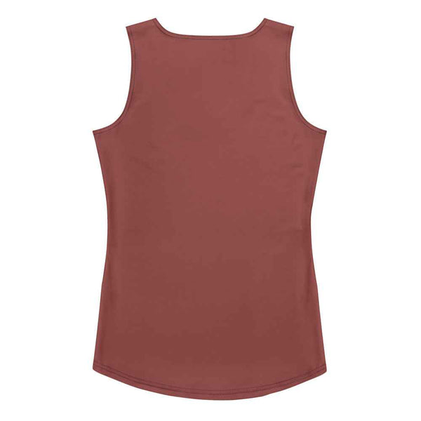 NURU TERRACOTTA BODY-HUGGING TANK TOP