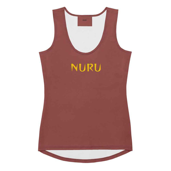 NURU TERRACOTTA BODY-HUGGING TANK TOP