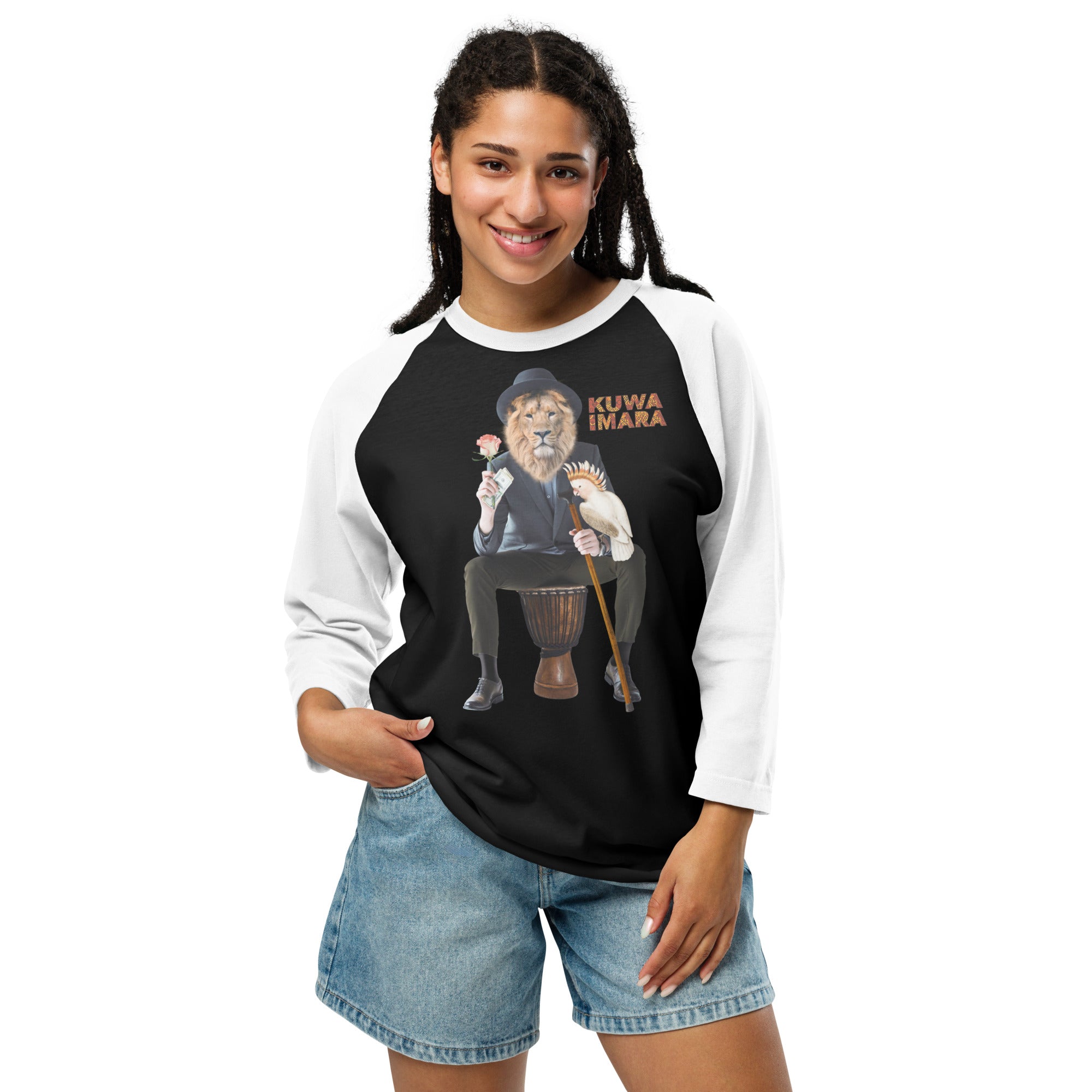KUWA IMARA LION LEADER RAGLAN - Glow By Hellen