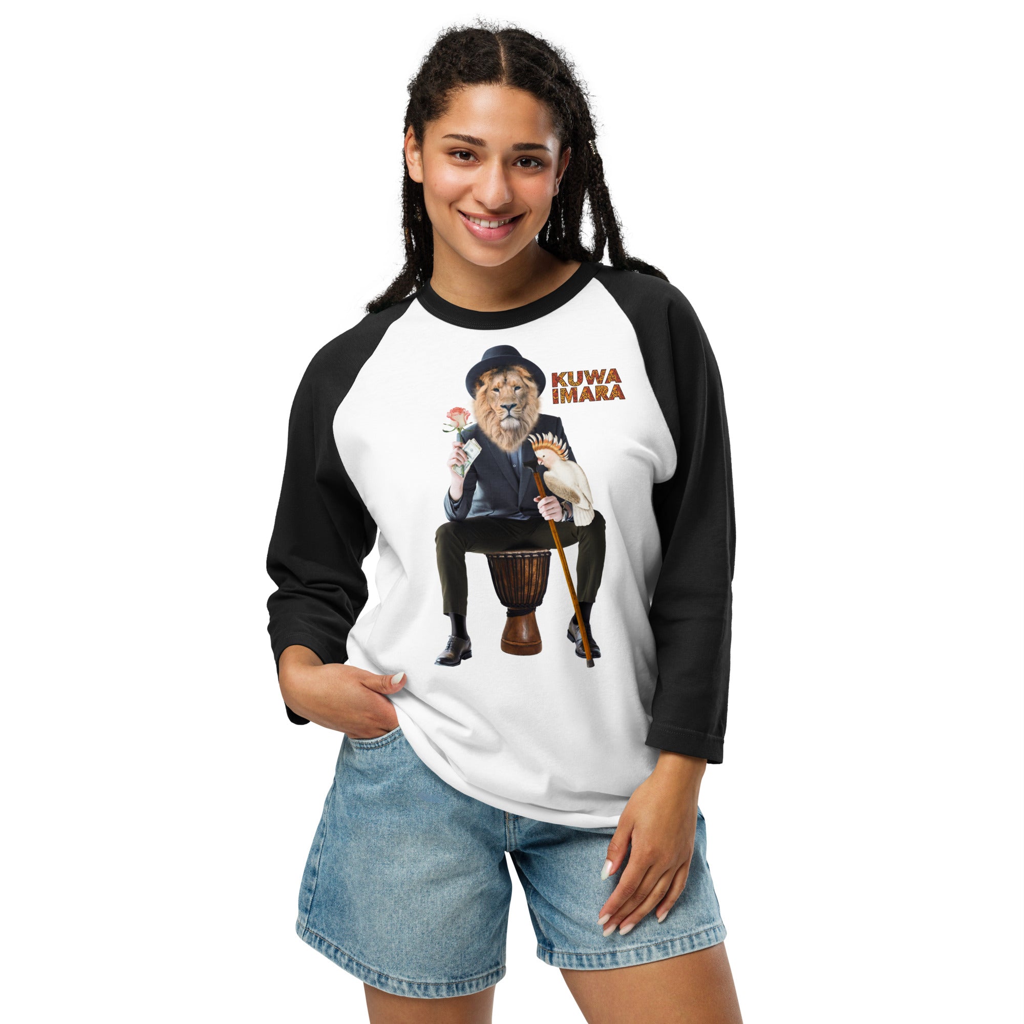 KUWA IMARA LION LEADER RAGLAN - Glow By Hellen