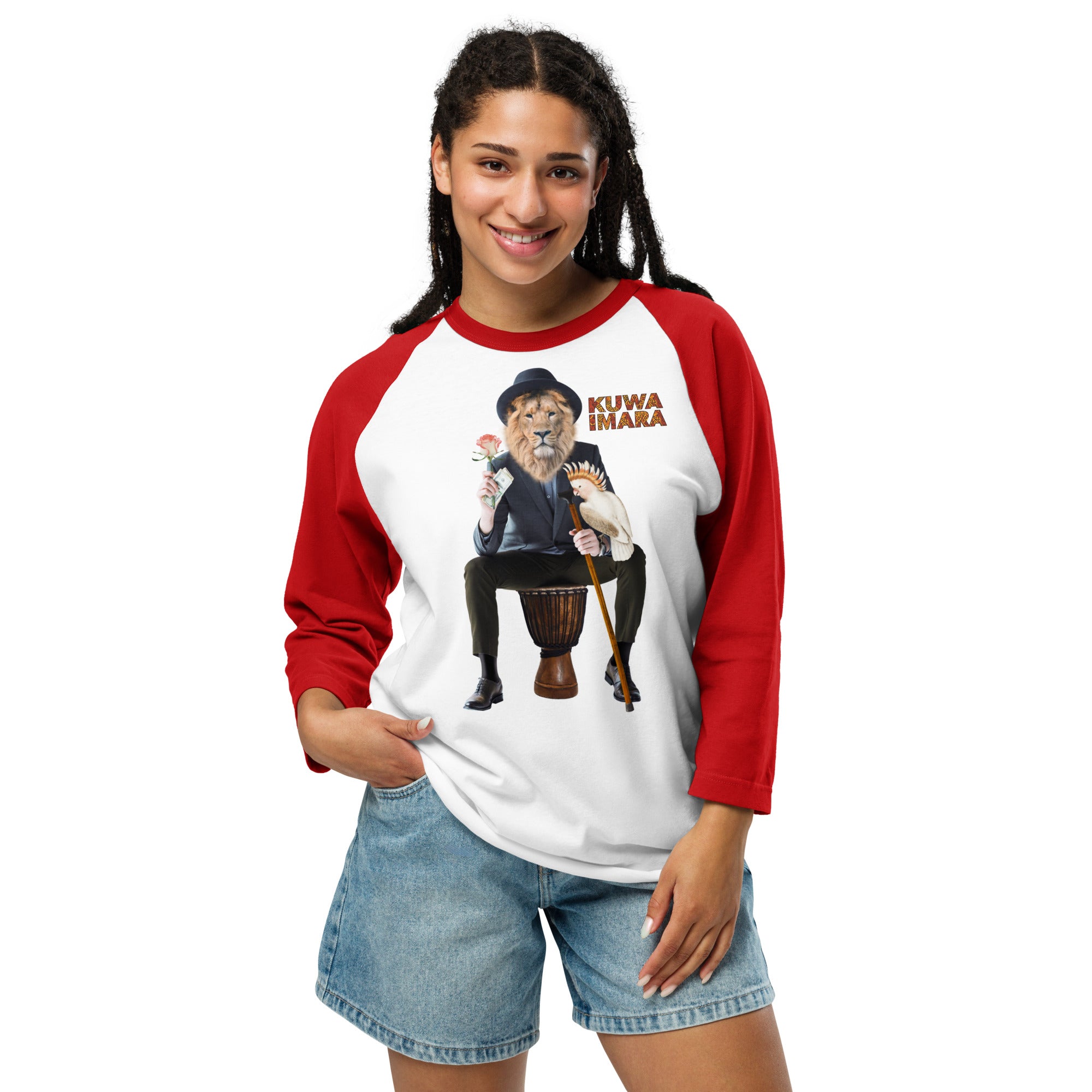 KUWA IMARA LION LEADER RAGLAN - Glow By Hellen