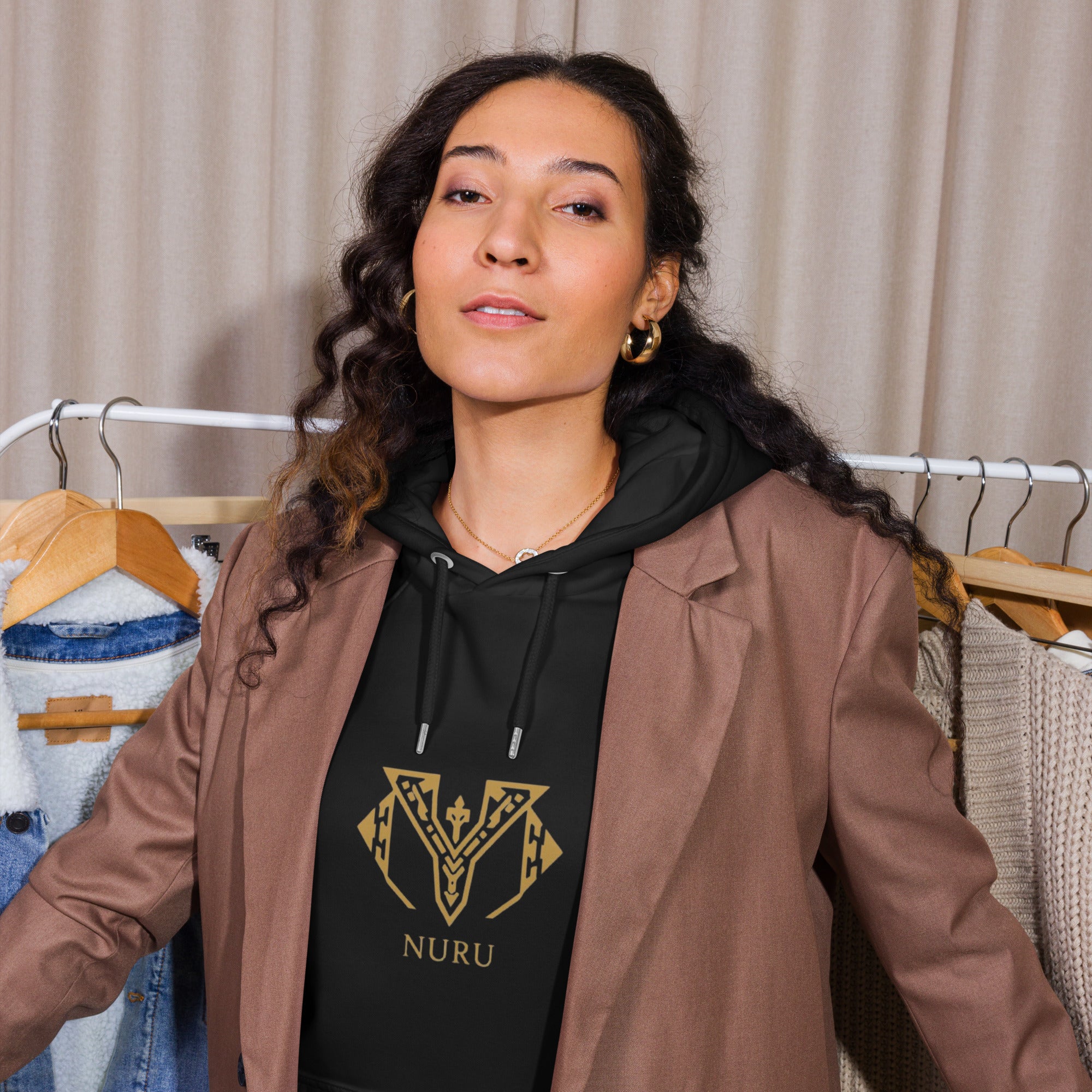 NURU ECO RAGLAN HOODIE - Glow By Hellen