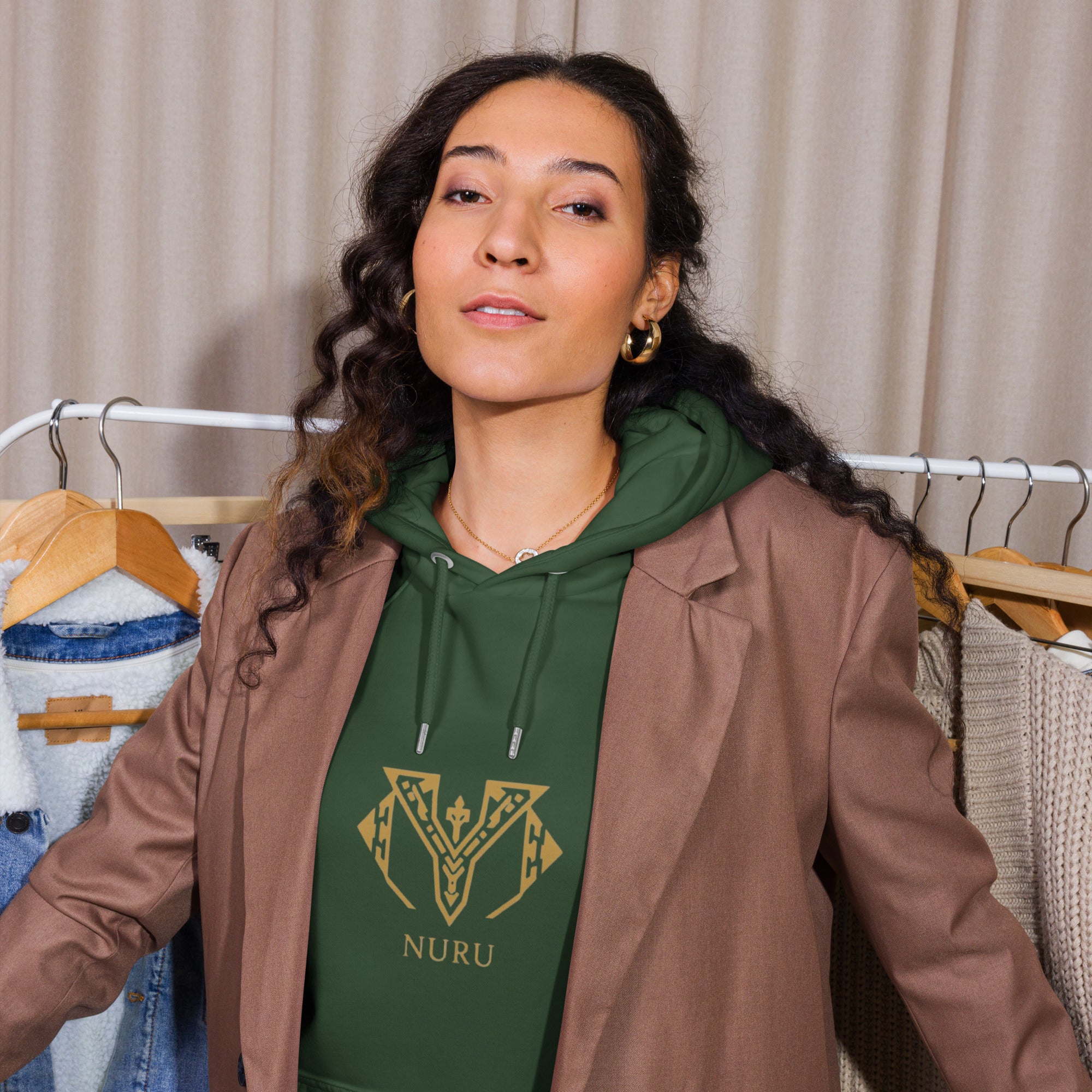NURU ECO RAGLAN HOODIE - Glow By Hellen