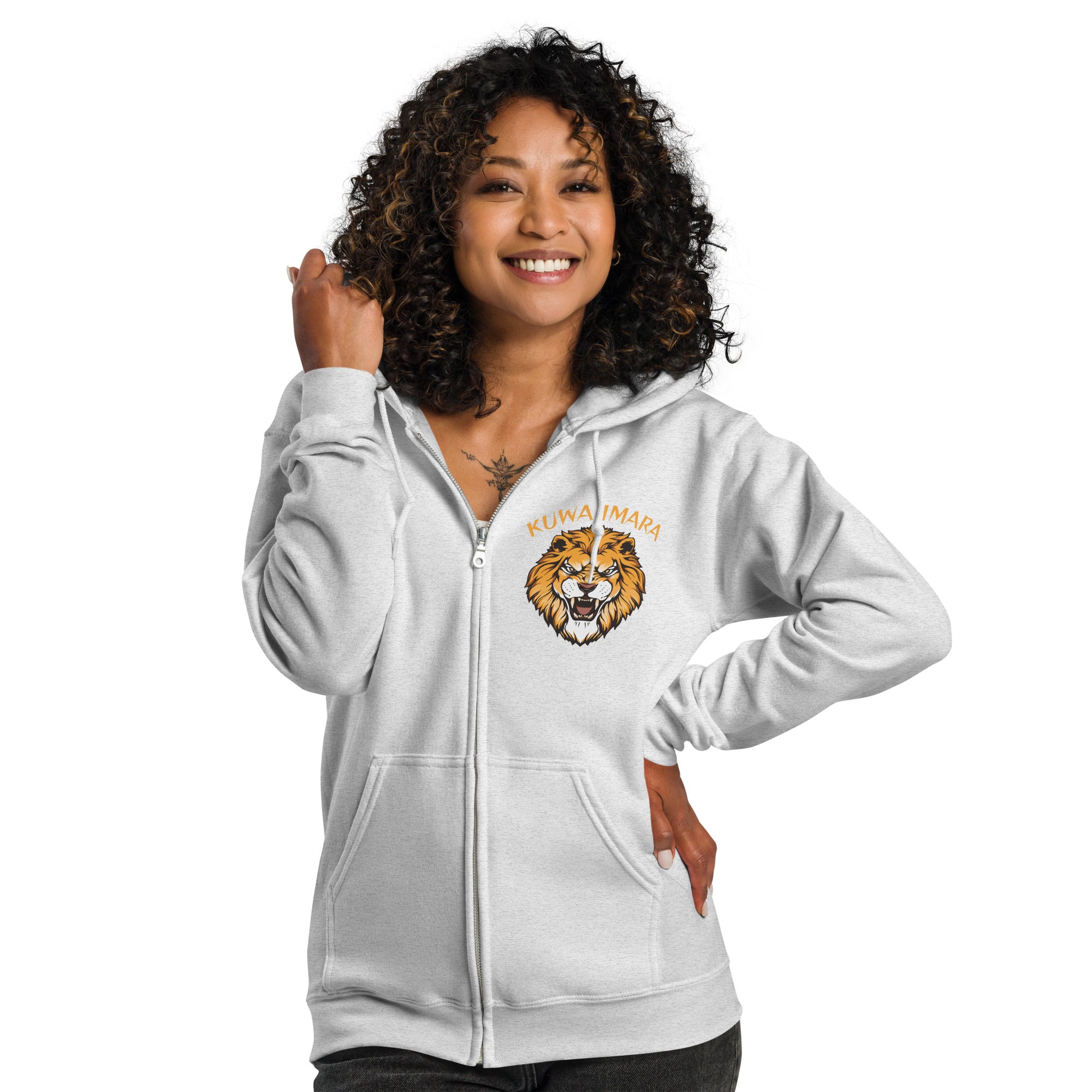 KUWA IMARA RESILIENCE ZIP HOODIE - Glow By Hellen