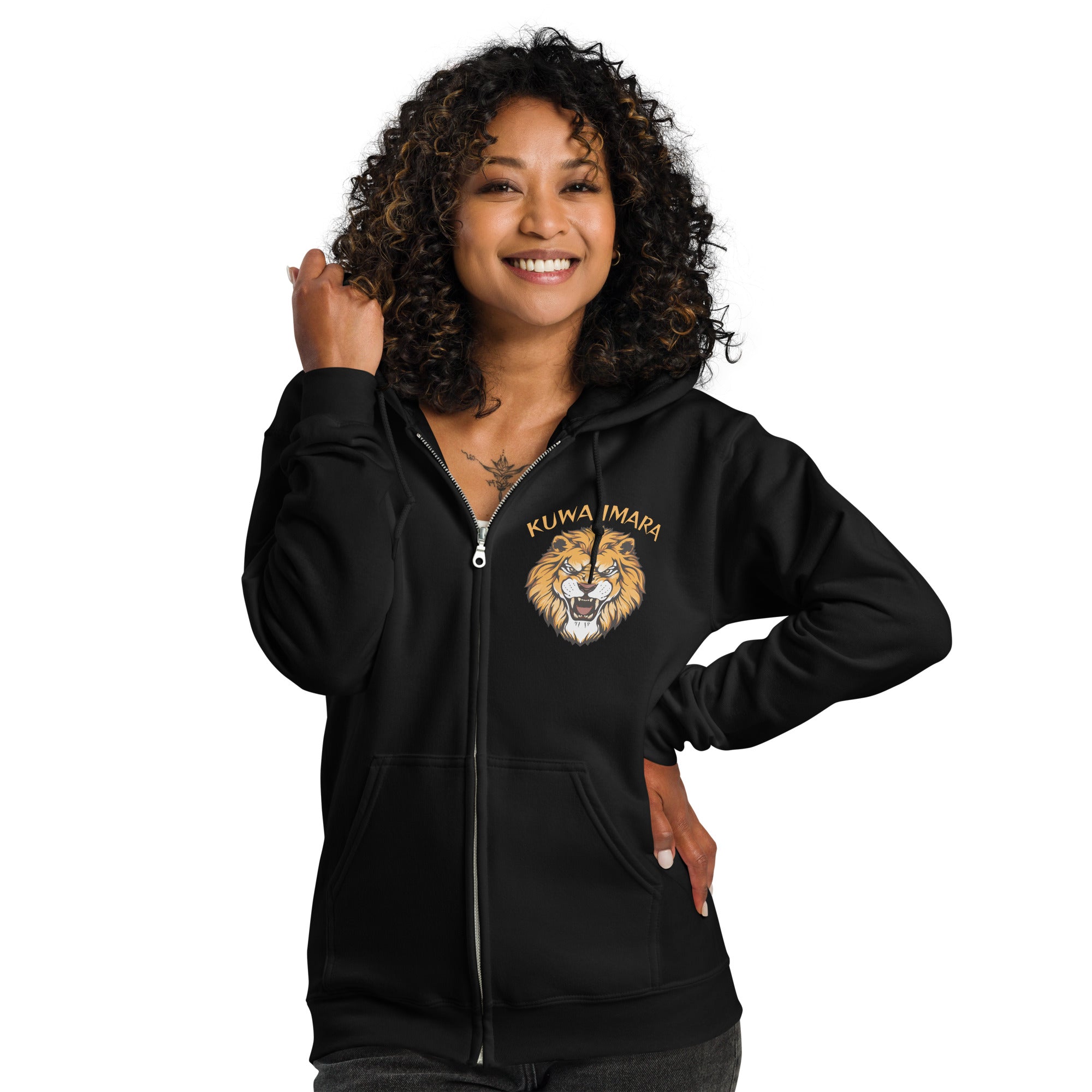 KUWA IMARA RESILIENCE ZIP HOODIE - Glow By Hellen Main image
