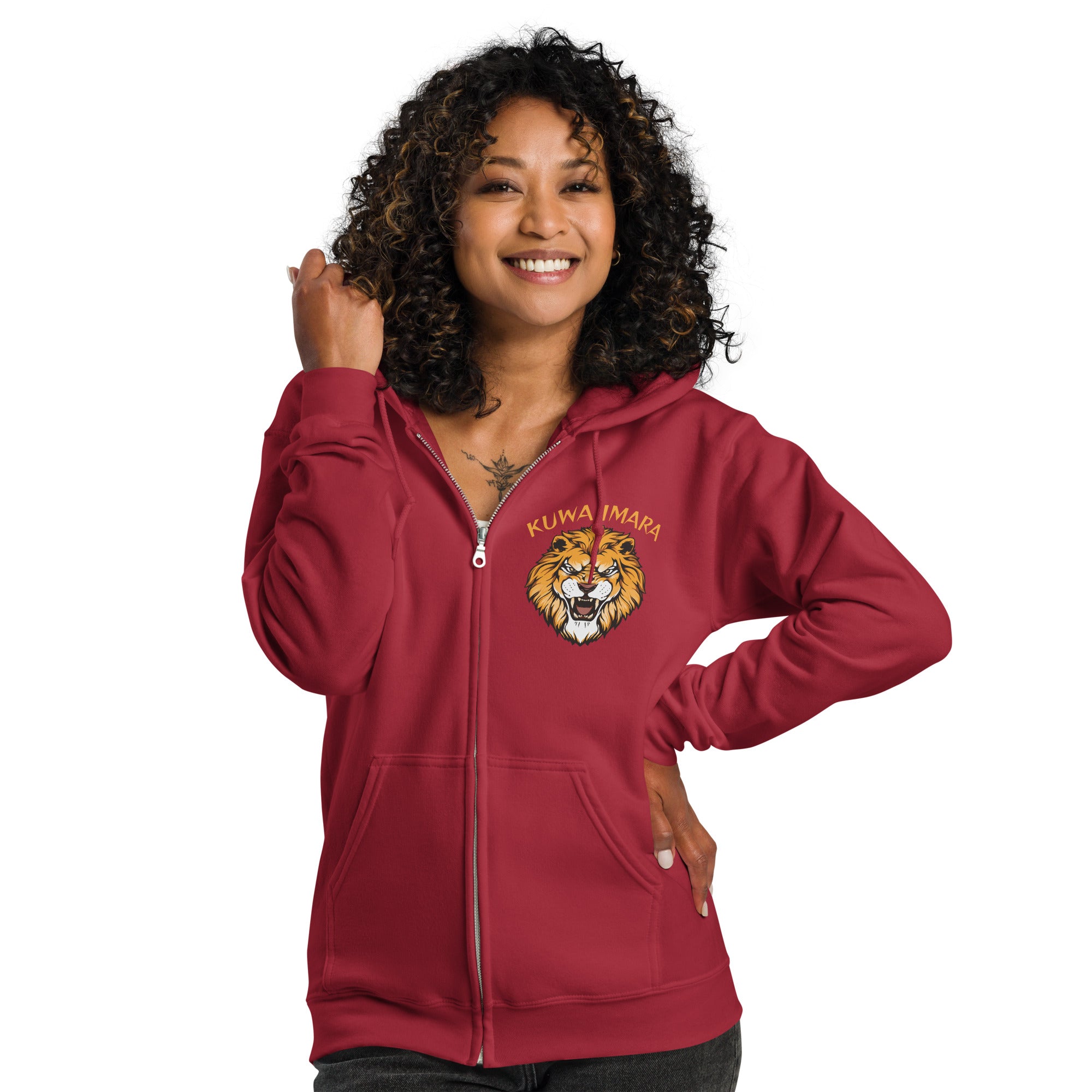 KUWA IMARA RESILIENCE ZIP HOODIE - Glow By Hellen