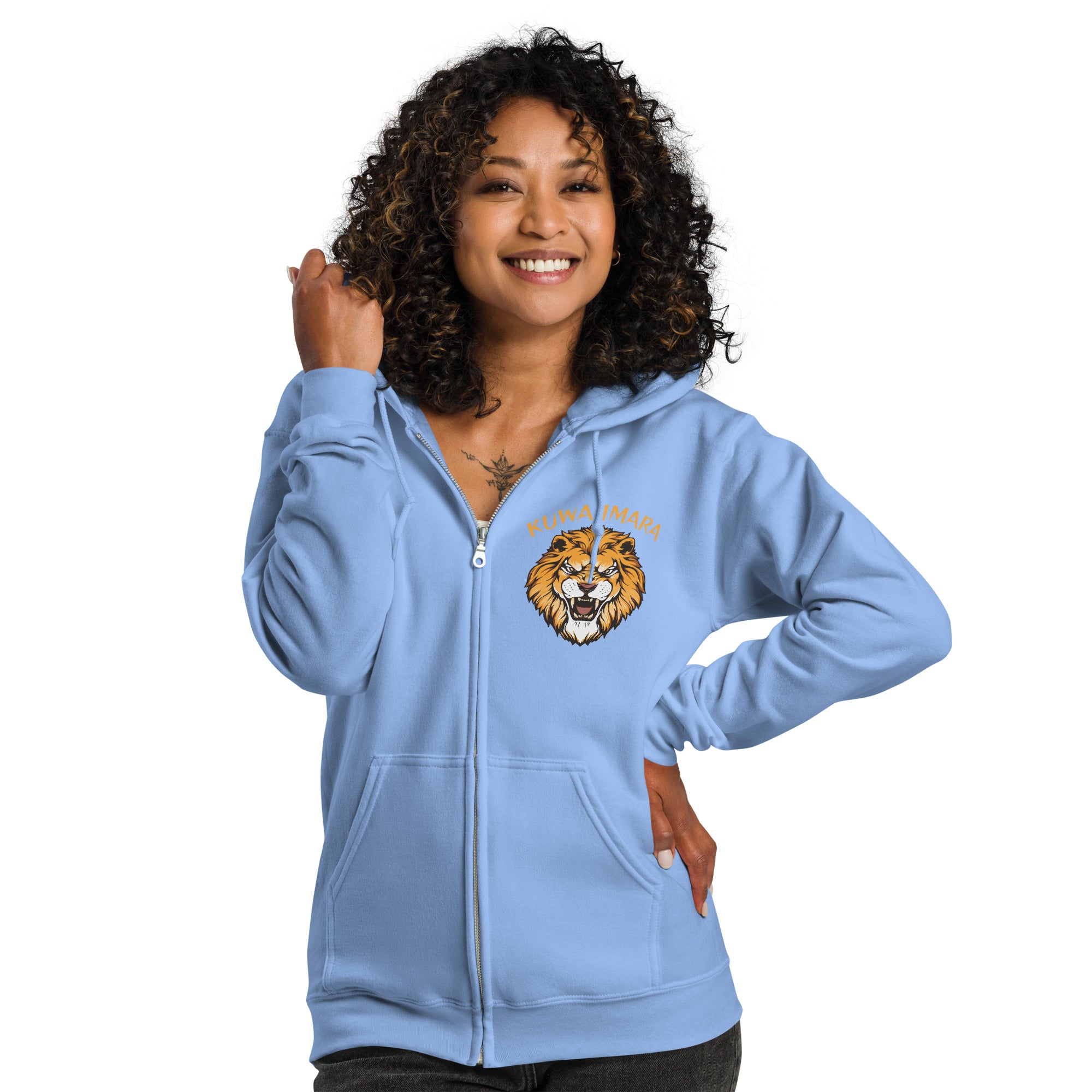 KUWA IMARA RESILIENCE ZIP HOODIE - Glow By Hellen