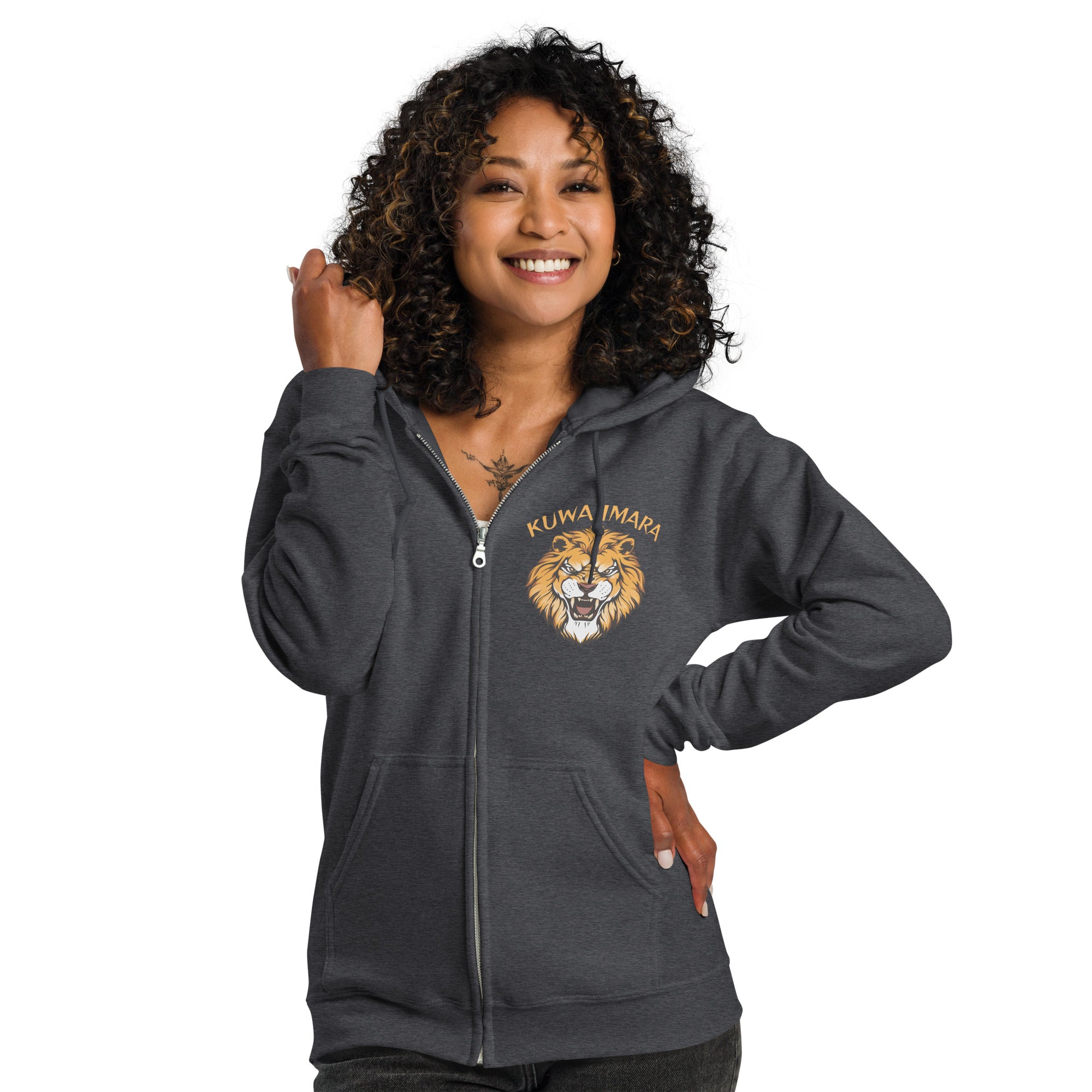 KUWA IMARA RESILIENCE ZIP HOODIE - Glow By Hellen