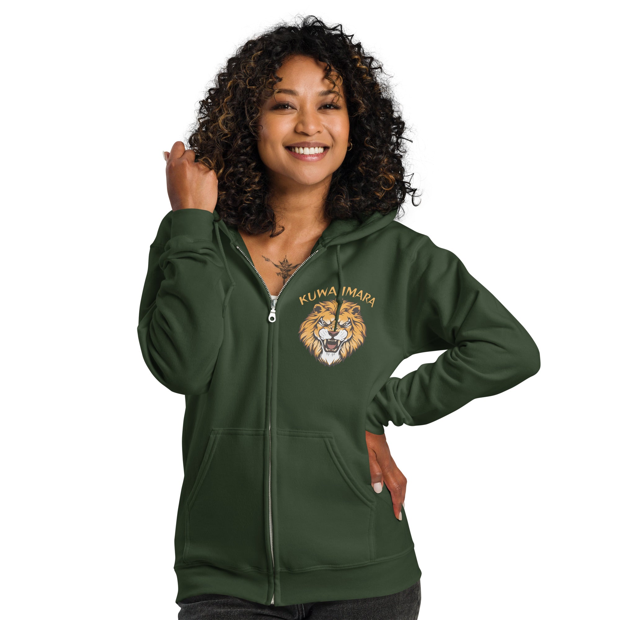 KUWA IMARA RESILIENCE ZIP HOODIE - Glow By Hellen