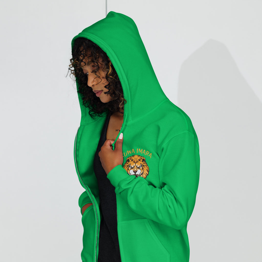 KUWA IMARA RESILIENCE ZIP HOODIE - Glow By Hellen